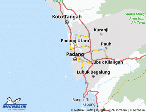 Mapa MICHELIN Padang Barat - ViaMichelin