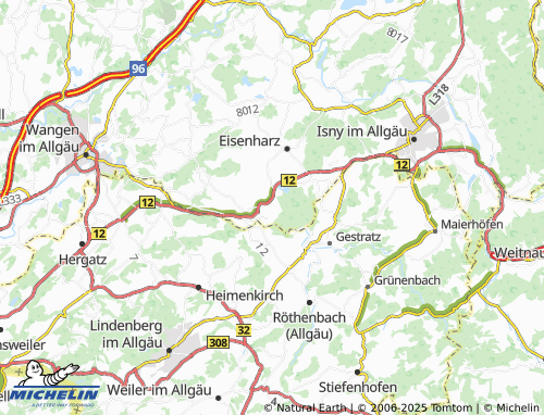 MICHELIN Burg map - ViaMichelin