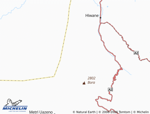 MICHELIN Adi Togora map - ViaMichelin