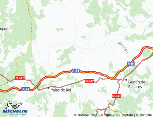 MICHELIN Berbetouros (San Miguel) map - ViaMichelin