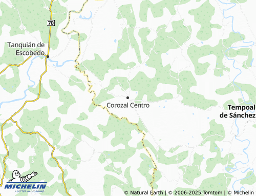 MICHELIN-Landkarte Corozal Centro - ViaMichelin