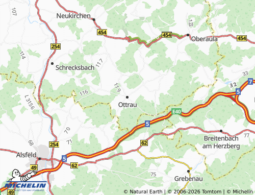 Mapa MICHELIN Ottrau - ViaMichelin