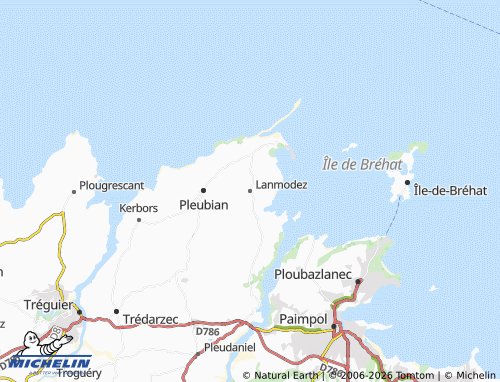 Mappa MICHELIN Lanmodez - ViaMichelin
