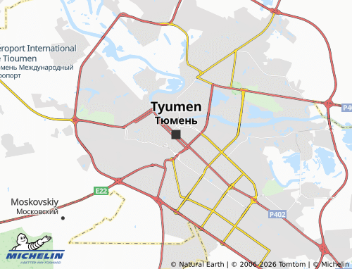 MICHELIN-Landkarte Tjumen - ViaMichelin