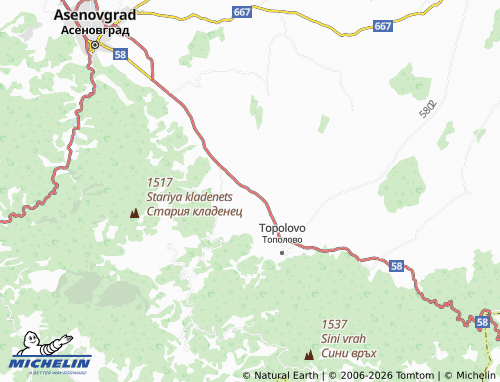 MICHELIN Dolnoslav map - ViaMichelin