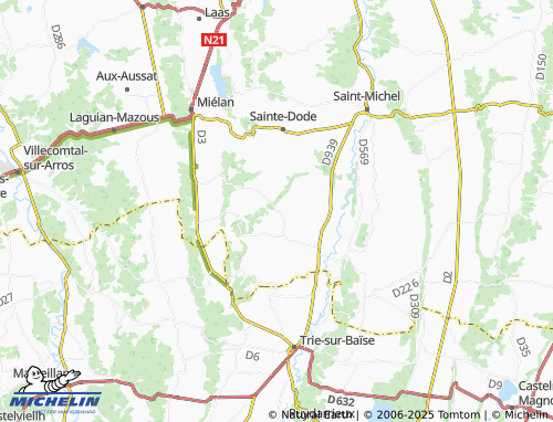 MICHELIN-Landkarte Mont-de-Marrast - ViaMichelin