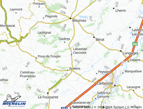 Mappa MICHELIN Labastide-Clermont - ViaMichelin