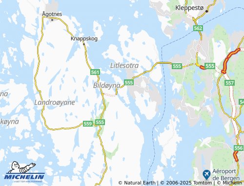 MICHELIN Bildøyna map - ViaMichelin