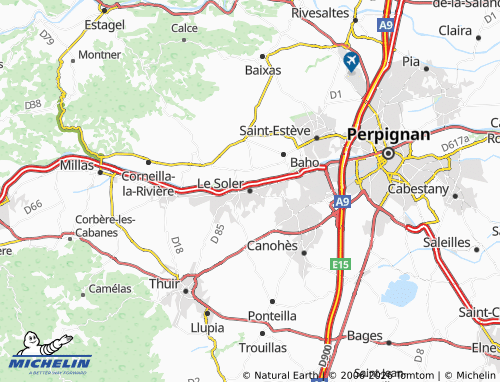 MICHELIN Le Soler map - ViaMichelin