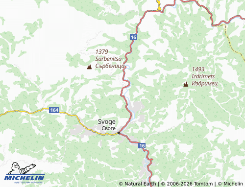 Kaart MICHELIN Tserovo - ViaMichelin