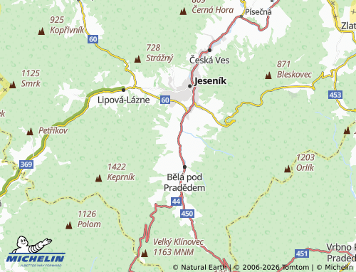 Mapa MICHELIN Adolfovice - ViaMichelin