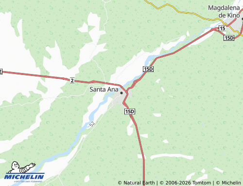 MICHELIN Santa Ana map - ViaMichelin