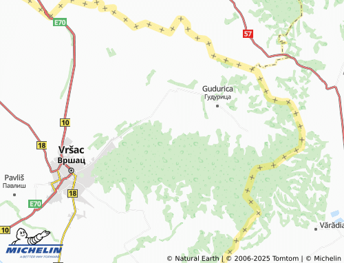 MICHELIN Malo Središte map - ViaMichelin
