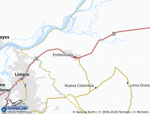 Mapa MICHELIN Emboscada - ViaMichelin