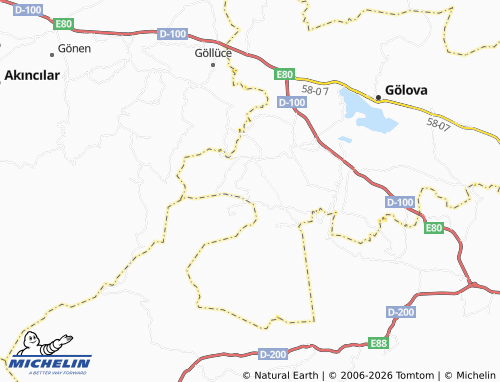 MICHELIN Uluçukur map - ViaMichelin