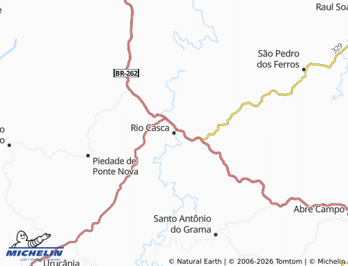 Mappa MICHELIN Rio Casca - ViaMichelin