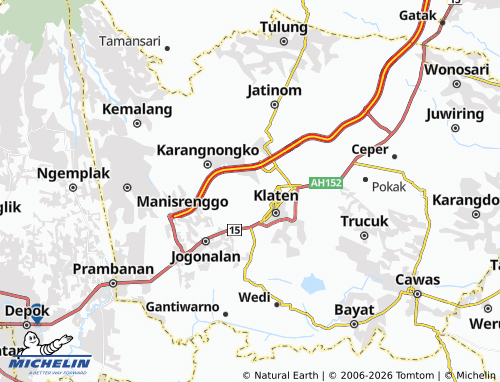 Carte MICHELIN Karanglo - ViaMichelin