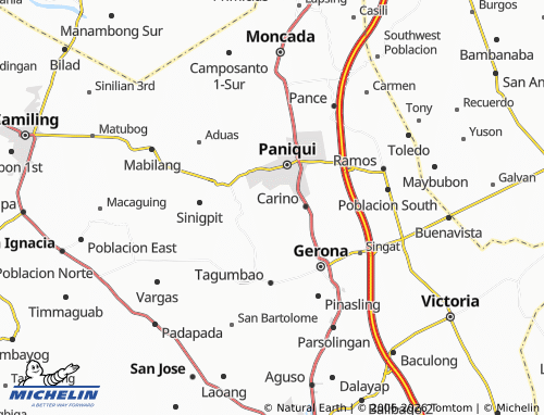 MICHELIN Cayanga map - ViaMichelin