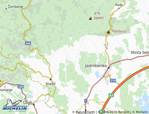 MICHELIN Rastoki map - ViaMichelin