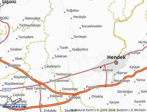MICHELIN Karatoprak map - ViaMichelin