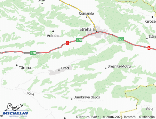 Mapa MICHELIN Bâltanele - ViaMichelin