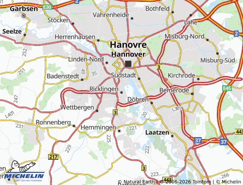 MICHELIN Ricklingen map - ViaMichelin
