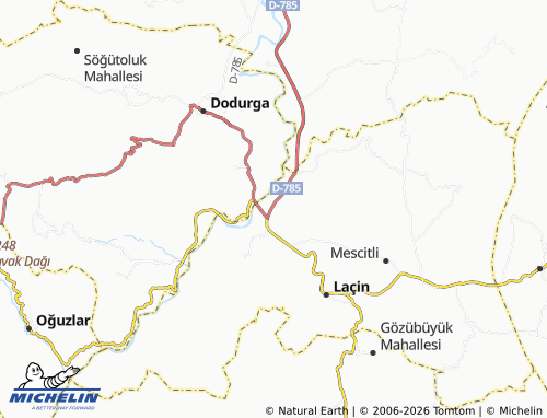 MICHELIN Gökgözler map - ViaMichelin