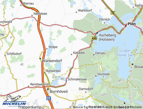 Mappa MICHELIN Kalübbe - ViaMichelin