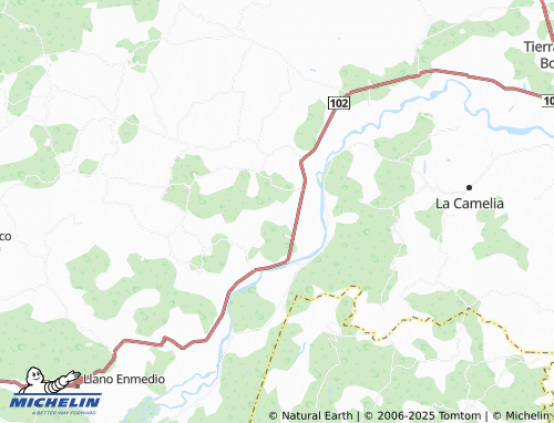 Mapa MICHELIN Ejido General Lázaro Cárdenas del Río - ViaMichelin