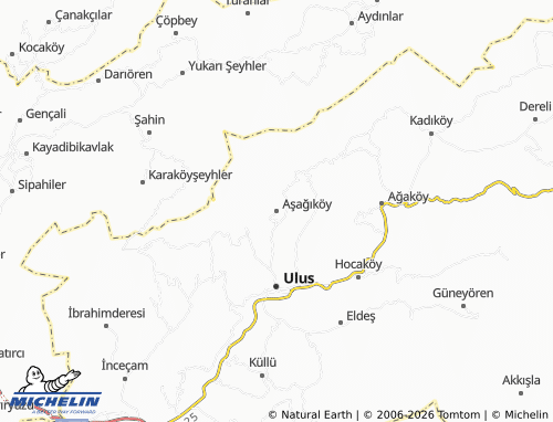 MICHELIN Aşağıköy map - ViaMichelin