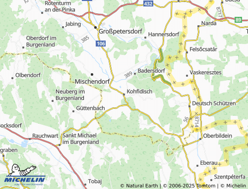 MICHELIN Kohfidisch map - ViaMichelin