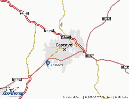 Carte MICHELIN Cascavel - ViaMichelin