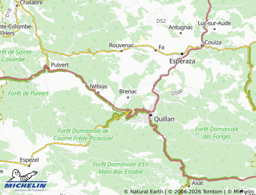 Mappa MICHELIN Brenac - ViaMichelin