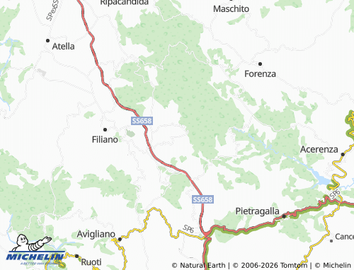 Carte MICHELIN Sassano - ViaMichelin