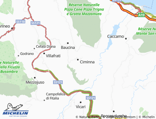 MICHELIN Ciminna map - ViaMichelin