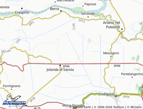 Mappa MICHELIN Jolanda di Savoia Ferrara - ViaMichelin