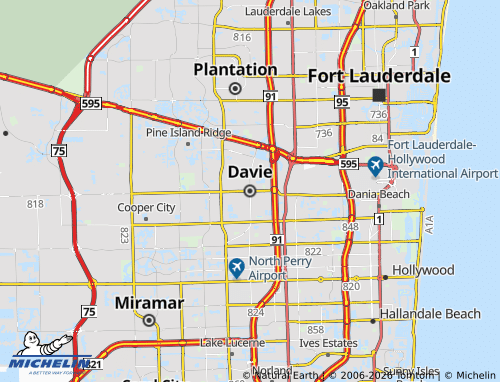 MICHELIN Davie map - ViaMichelin