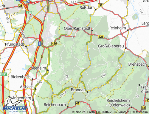 MICHELIN Frankenhausen map - ViaMichelin