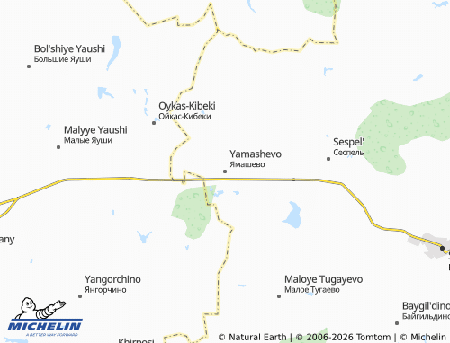 MICHELIN-Landkarte Yamashevo - ViaMichelin