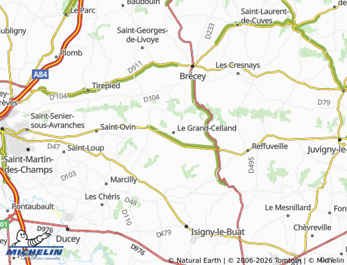 MICHELIN Le Grand-Celland map - ViaMichelin
