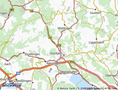MICHELIN Zizenhausen map - ViaMichelin