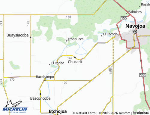 MICHELIN Chucarit map - ViaMichelin