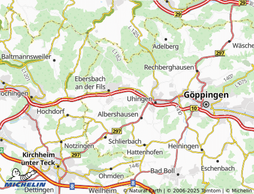 MICHELIN Bünzwangen map - ViaMichelin