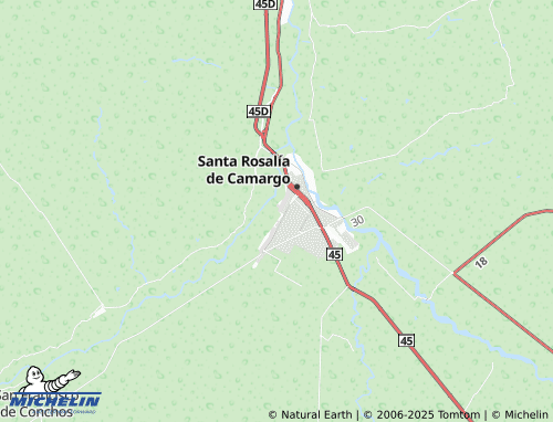 MICHELIN Santa Rosalía, Jardines de Conchos map - ViaMichelin