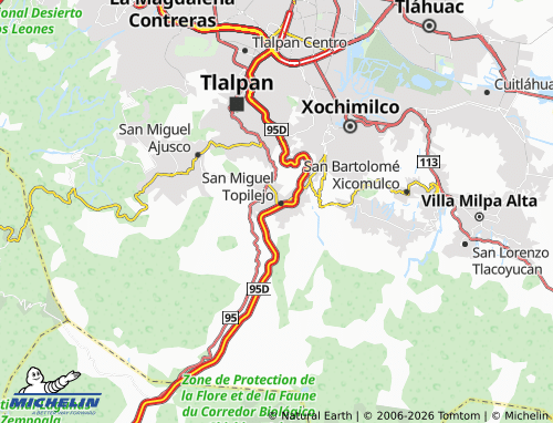 Mapa MICHELIN La Guadalupana - ViaMichelin