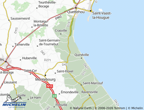 MICHELIN Le Bourg de Lestre map - ViaMichelin