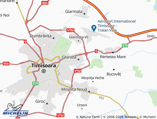 MICHELIN Ghiroda map - ViaMichelin