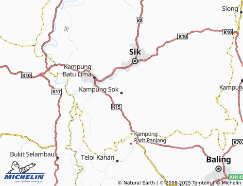 MICHELIN Kampung Sok map - ViaMichelin