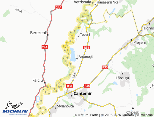 MICHELIN Antonești map - ViaMichelin