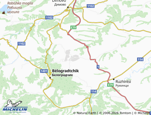 MICHELIN Gara Oreshets map - ViaMichelin